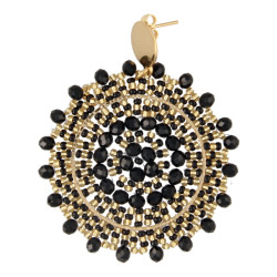 Oorbellen geweven rond met...