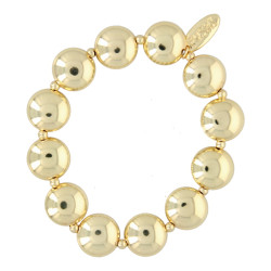 Armband metaal rond plat