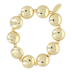 Armband metaal rond plat
