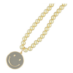 Ketting 8mm 14krt verguld...
