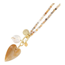 Ketting halfedelsteen crazy...