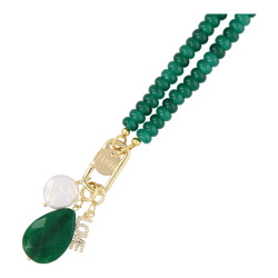 Ketting halfedelsteen dark...