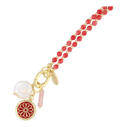 Ketting 4mm steenkralen...