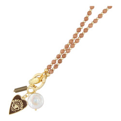 Ketting 4mm steenkralen...