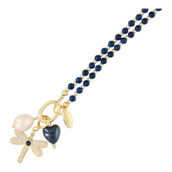 Ketting 4mm steenkralen...