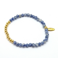 Armband facet 6mm (champagne)