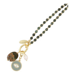 Ketting 4mm steenkralen...