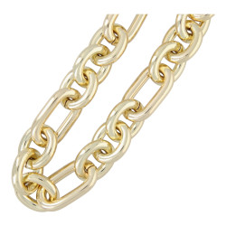 Ketting metaal ovaal en...