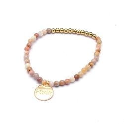 Armband facet 6mm (champagne)