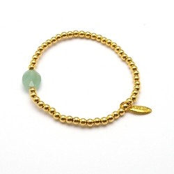 Armband facet 6mm (champagne)