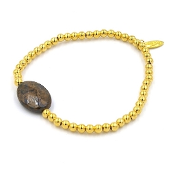 Armband facet 6mm (champagne)