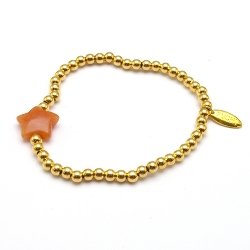 Armband facet 6mm (champagne)