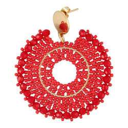 Oorbellen facetgeslepen...