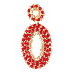 Oorbellen facetgeslepen...