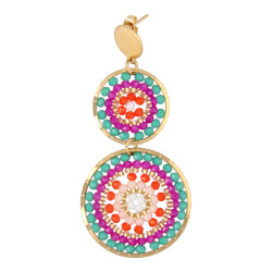 Oorbellen facetgeslepen...