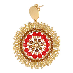 Oorbellen facetgeslepen...