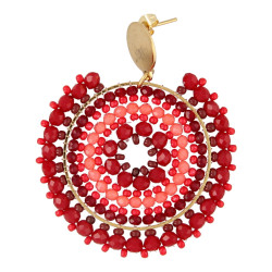 Oorbellen facetgeslepen...