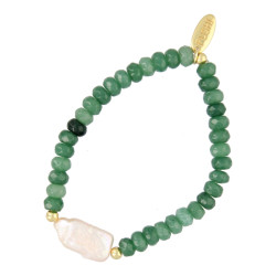 Armband halfedelsteen donut...