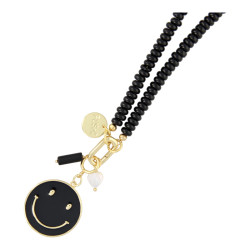 Ketting halfedelsteen donut...
