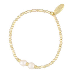 Armband 3mm 14krt en twee...