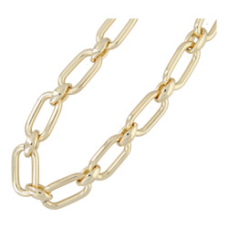 Ketting metaal ovaal en...