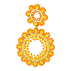 Oorbellen geweven met...