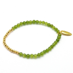 Armband facet 6mm (champagne)