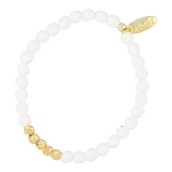 Armband 6mm halfedelsteen...