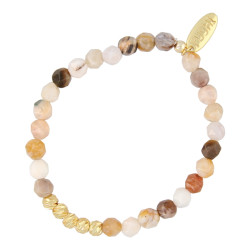 Armband 6mm halfedelsteen...