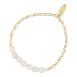 Armband 6mm halfedelsteen...