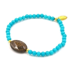 Armband facet 6mm (champagne)