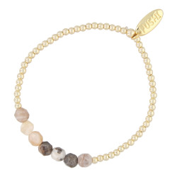 Armband 6mm halfedelsteen...