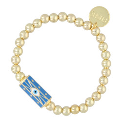 Armband 14krt goud 8mm met...