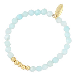 Armband 6mm halfedelsteen...
