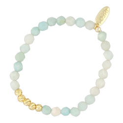 Armband 6mm halfedelsteen...