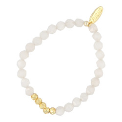 Armband 6mm halfedelsteen...