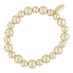 Armband 14krt 8 en 10mm goud