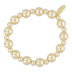 Armband 14krt 6 en 10mm goud