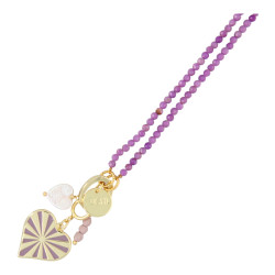 Ketting halfedelsteen agaat...