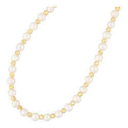 Ketting zoetwaterparels 9mm...