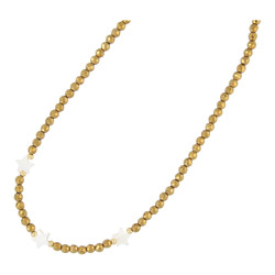 Ketting facet goud met...