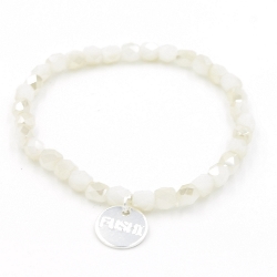 Armband facet 6mm (champagne)