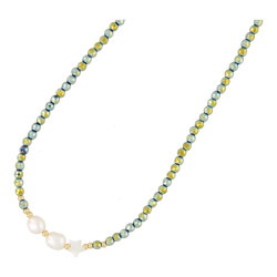 Ketting facet metallic met...