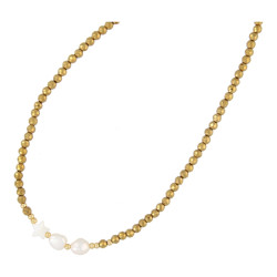 Ketting metallic facet en...