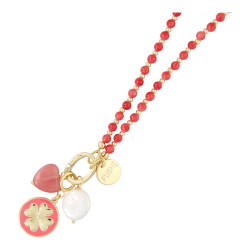 Ketting 4mm steenkralen...