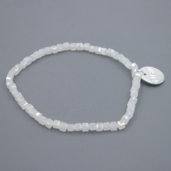 Armband facet 6mm (champagne)