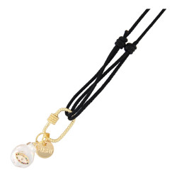 Ketting touw geknoopt zwart...