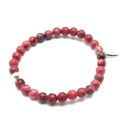 Armband facet 6mm (champagne)