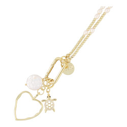 Ketting zoetwaterparels en...