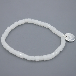 Armband facet 6mm (champagne)